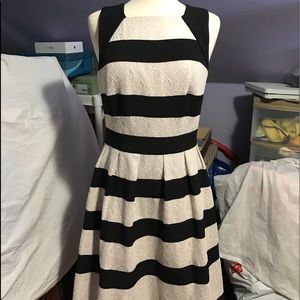 Karen Millen Graphic stripe lace dress *NEW* $475